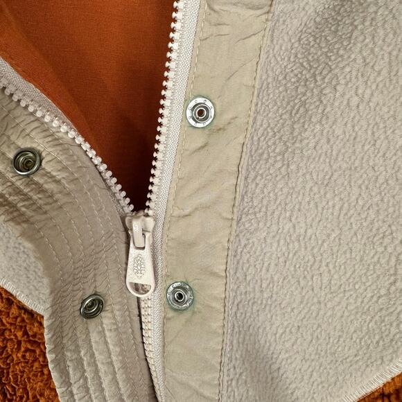 Free People Movement size Small Fall to Rise Quarter Zip Sherpa Fleece Pullover - Picture 7 of 12